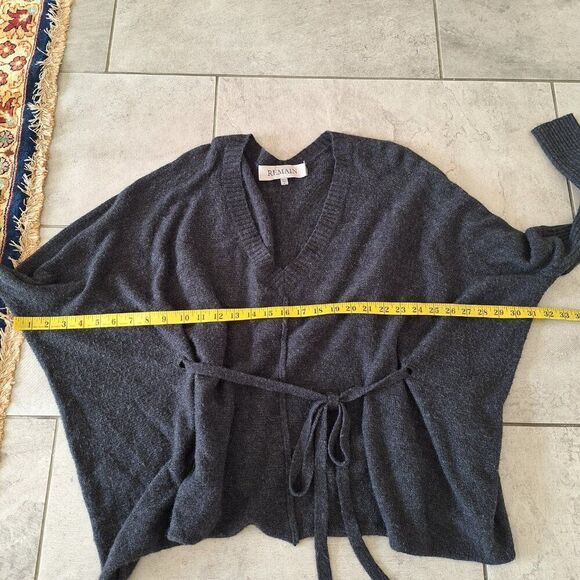 Remain gray sweater poncho size S - Picture 6 of 6